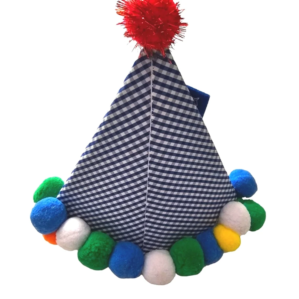 1st Birthday Set Pom Pom Overalls,Gingham Hat,Red Wooden 1 ,HighChair+Gift Table
